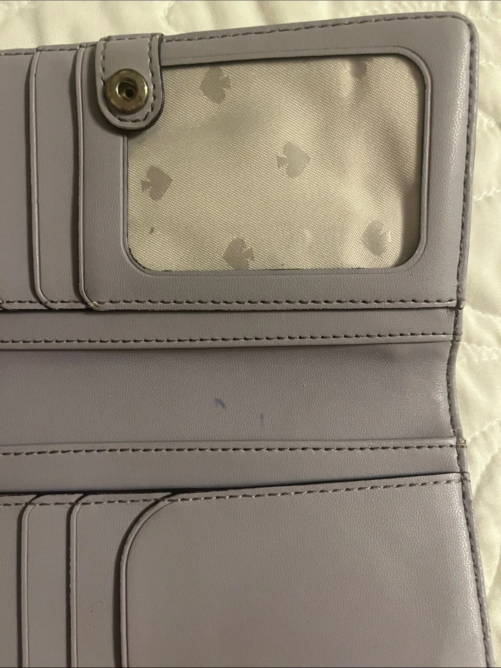 kate spade Floral wallet in Cream, Beige, Blue